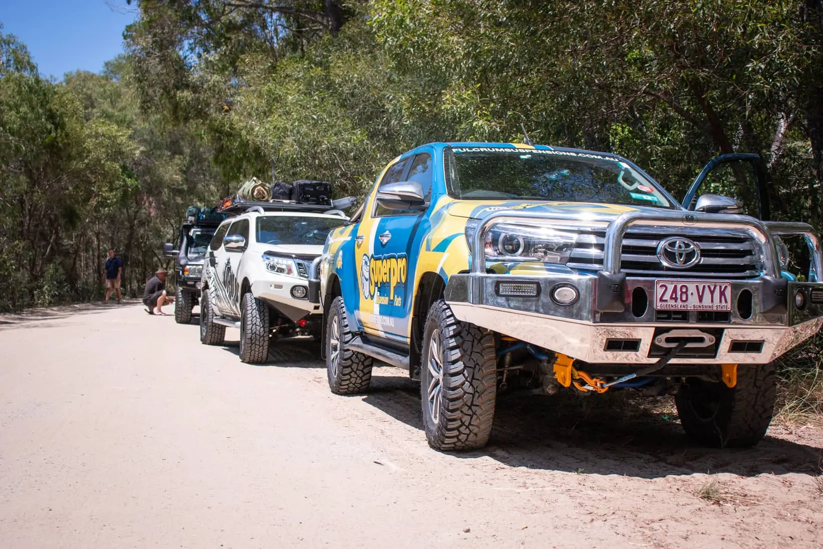 Getting onto the Ferry at Fraser Island