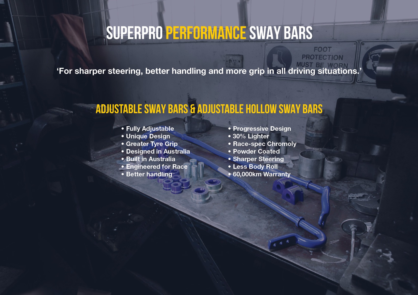 Fulcrum suspensions sells complete superpro sway bar kits